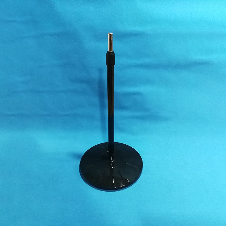 Black Large Size Round Base Flange Upright Pole For Industrial Fan With Hex Screw Washer