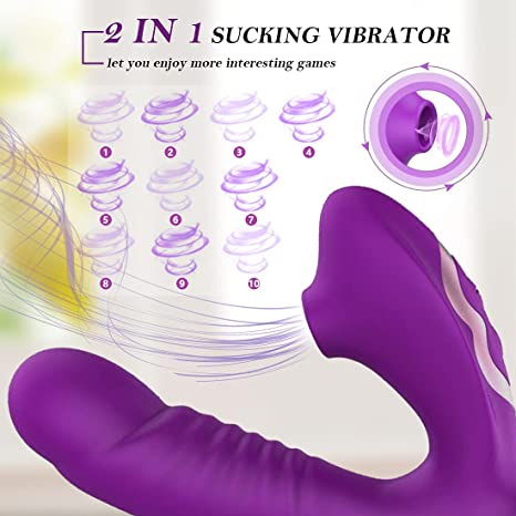 OEM Amazon 2 In 1 Dildo Clit Sucking Vibrator For Women Sucking Sex Toy Vibrating Dildo Vagina G Spot Dildo Penis Suck Vibrator