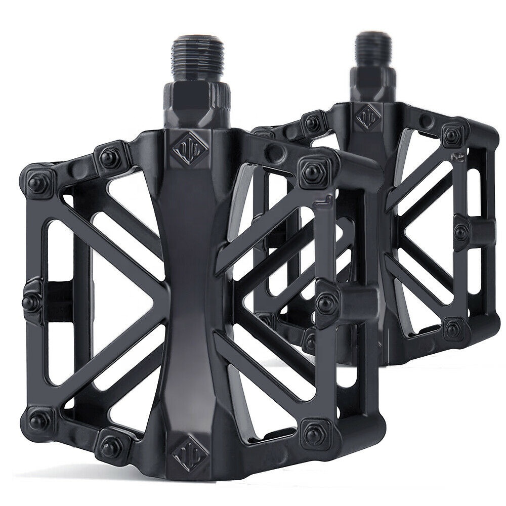 Wholesale Bicycle Accessories Aluminum Sealed Bearing 9/16" MTB BMX Road Mountain Bike Pedals Flat