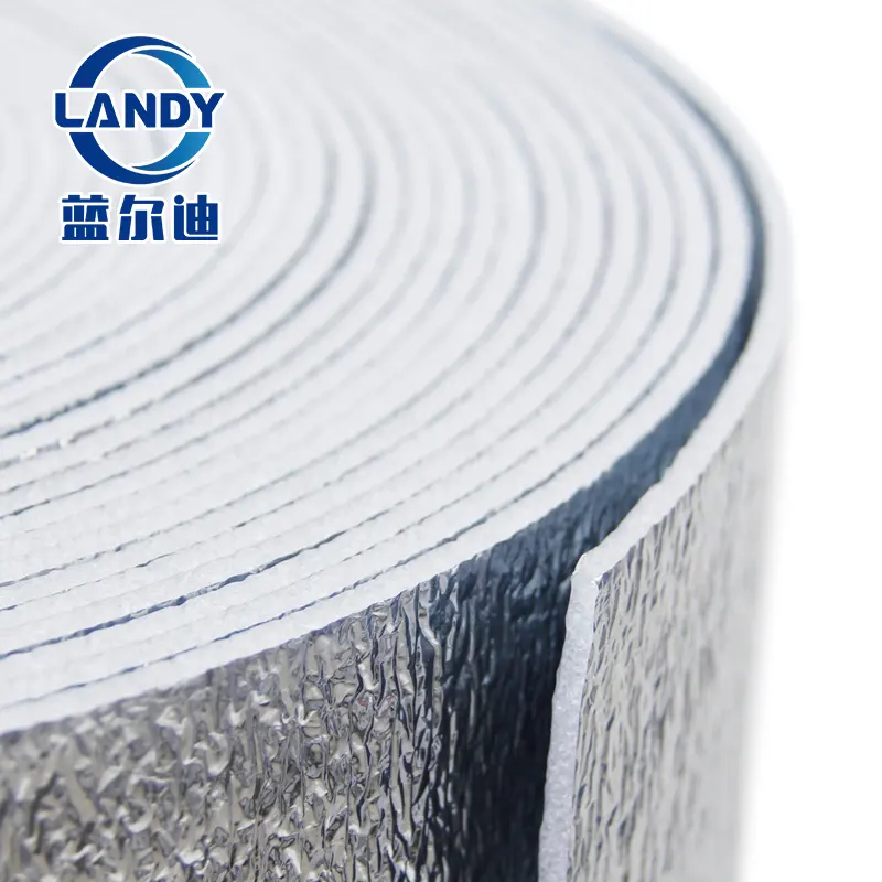 Colored epe foam alu foil insulation roll heat isolated core insulation box liner material,epe back adhesive insulation