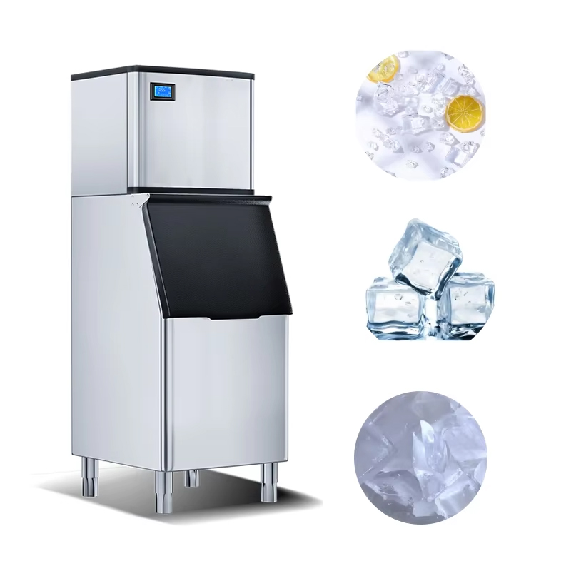 300Kg 400 500Kg Ice Generator Commercial Tube Mesin Es Nugget Maquina De Hielo A Glacon En Cubos Ice Making Cube Maker Machines