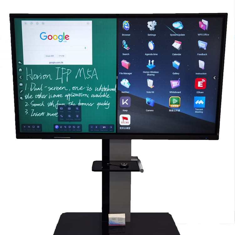 Horion 65 86 Inch Factory Price Aluminium Alloy Shell Smart Digital Interactive Whiteboard