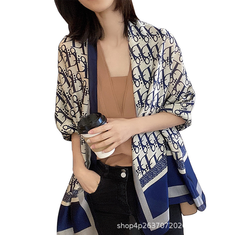 Manufacture wholesale custom design Ethnic style printing chiffon scarves and shawls scarf for women silk scarves