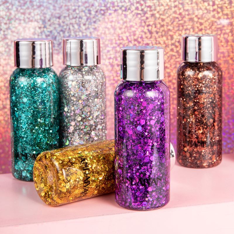 Factory FaceBody Long Lasting Holographic Chunky Glitter Gel Hair and Nail Colors Premium Body Glitter