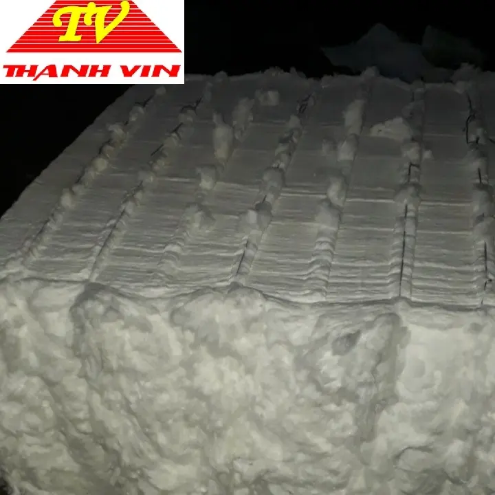 Vietnam 100% cotton comber noil/bleached comber noil natural cotton fiber white/ivory-white color - Ms. Mira
