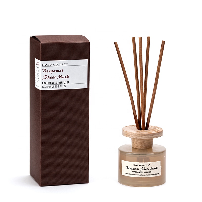 RAINCOAST Customized Tinted Glass Bottle Home Fragrance 200ml Reed Diffuser