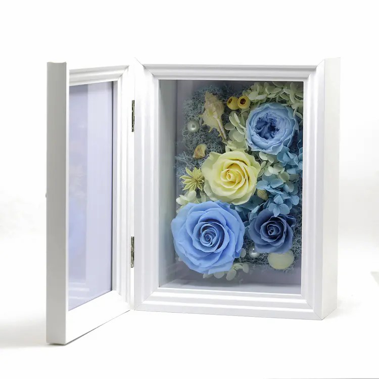 preserved flower frame preserved flower frame gift box decor flower photo frame