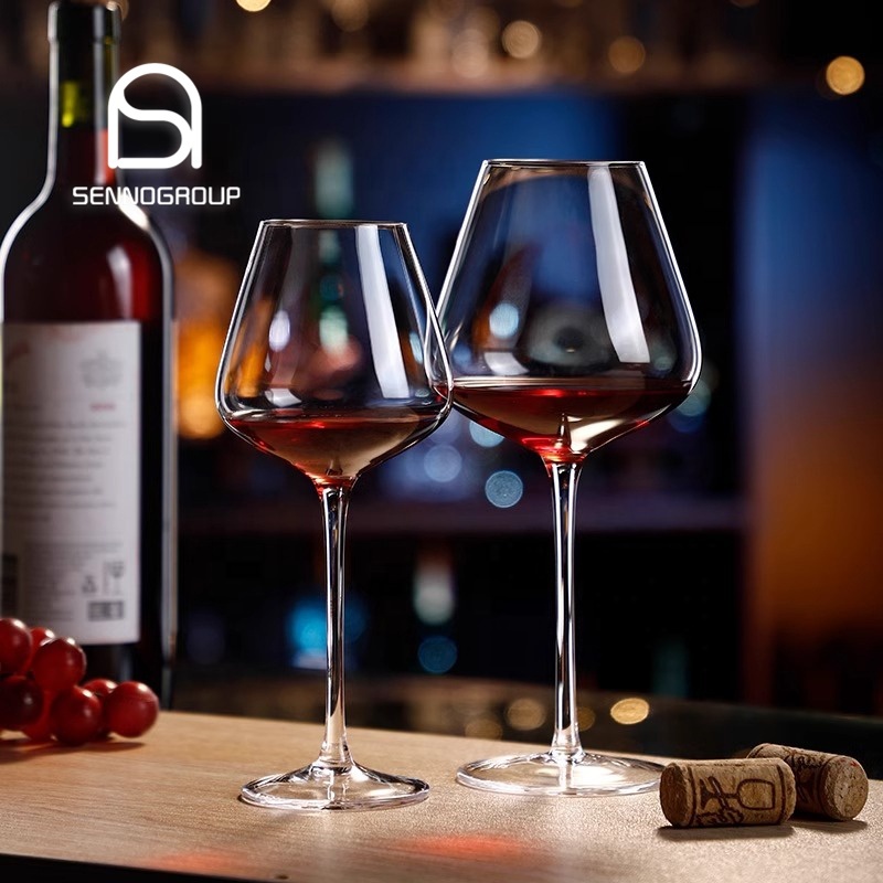 Hand Blown Luxury Red Wine Glasses Premium Crystal Clear Large Customized glasses of wine Bordeaux wine glass