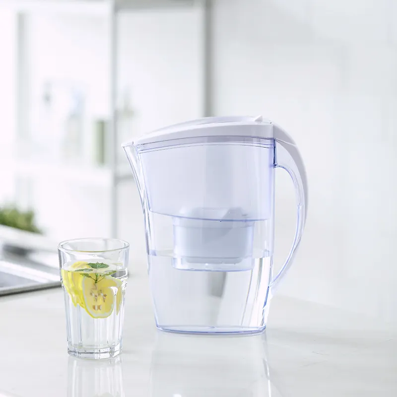 New design BPA Free 2.4L portable Water Pitcher Alkaline Water Filter Pitcher jug