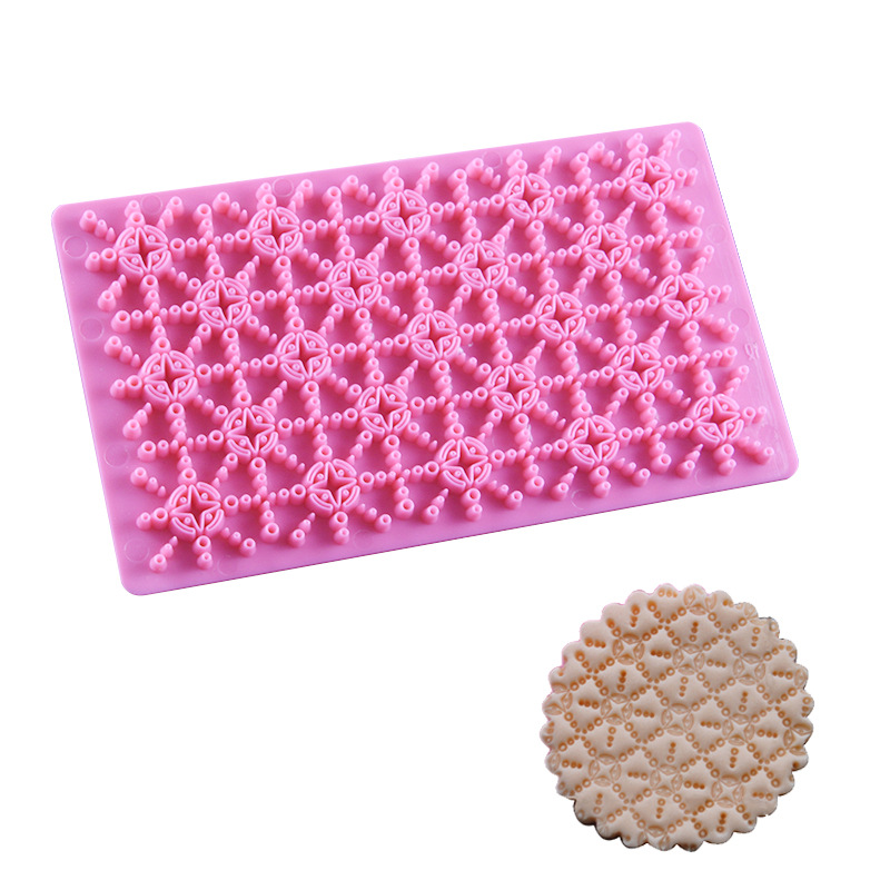 Flowers Shape Plastic Printing Biscuits Cookies Cutter Embosser Fondant Gum Paste Cake Decoration Baking Cup Cake Cookies Mold