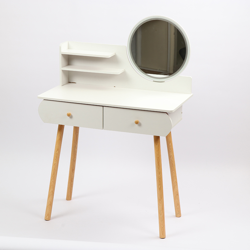 Hot Sale Bedroom Furniture Dressing Table With Mirror Make Up Wooden Dressing Table With Drawers