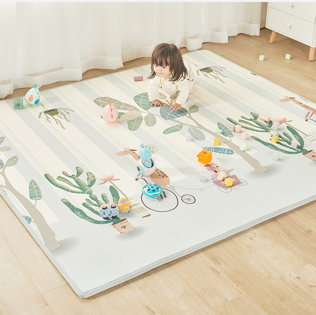 Baby Play Mat 1.0cm Thick Crawling Mat Double Surface Baby Carpet Rug Animal Trees Developing game kids mat pad