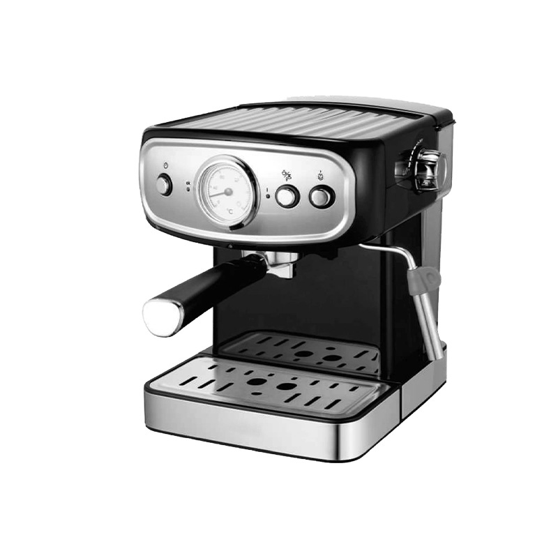 Small Coffee Grinder Machine All-In-One Italian Visual Temperature Pump Pressure Milk Frother Semi-Automatic Home Office