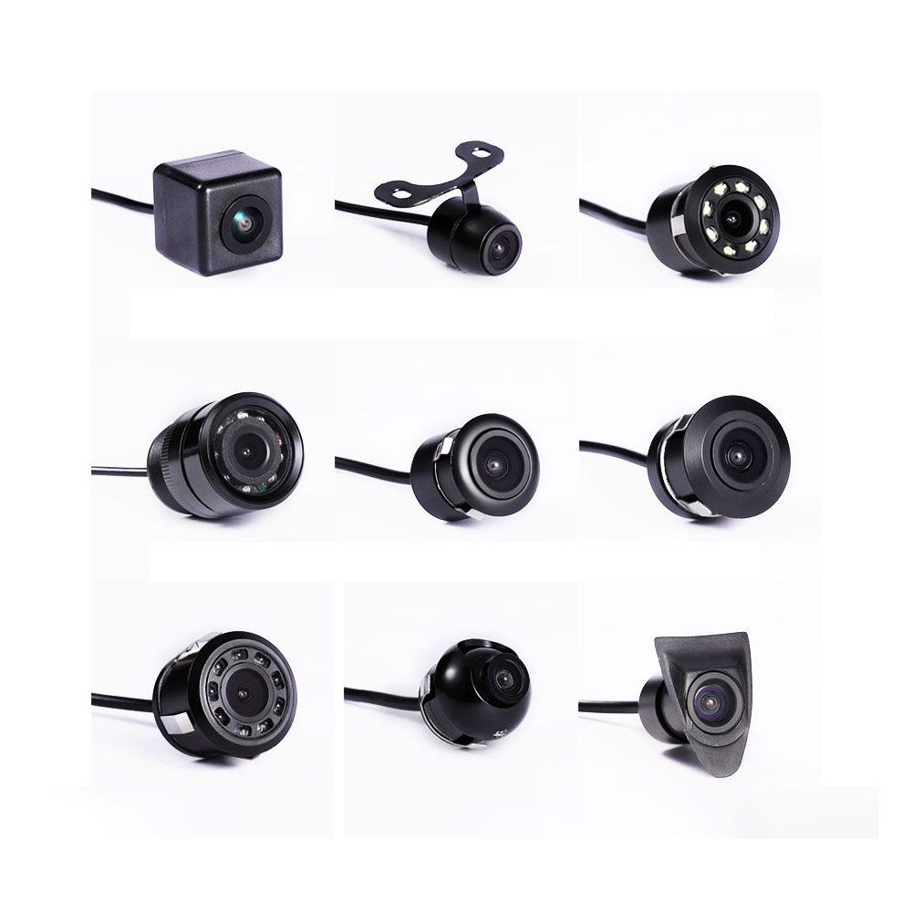 Автомобильный rearviewcamera задняя 8 led Круглый резервного фронтальная камера de исходя Ahd Реверс заднего вида зеркало заднего вида автомобиля заднего хода камеры
