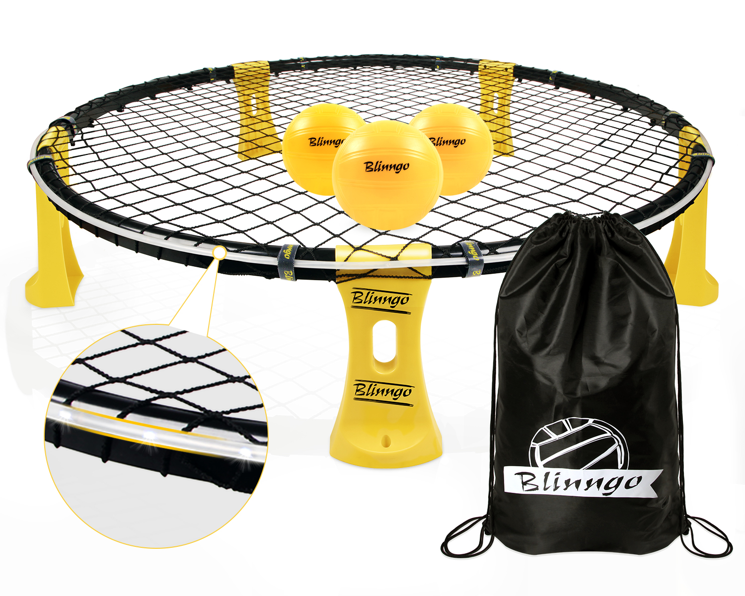 OEM & ODM Бесплатная печать логотипа по индивидуальному заказу Spikeball Игровой Набор Крытый открытый задний двор мяч игра