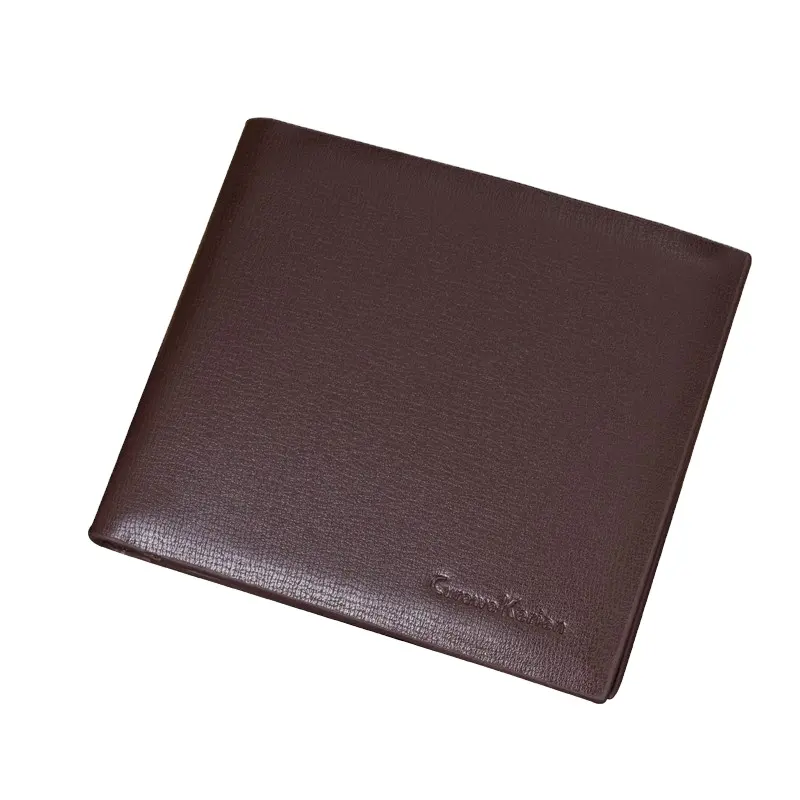 high quality leather clutch purse men business short fold money clip leisure fashion multi card holder men's wallet bag new