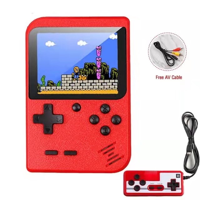Игровой мини-приставка 400 в 1, портативная Ретро консоль 8 бит Gameboy, цветной ЖК-экран 3,0 дюйма, Игровая приставка для двух игроков, подарок для детей