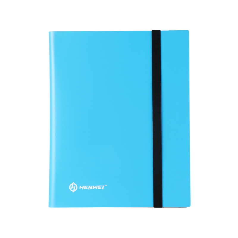 Customizable Logo Frosted Folding Waterproof Solid Color Pp Environmental Material 9 Pocket Board Game Card Album