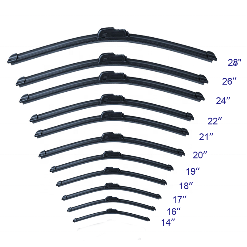 Various Styles Wholesale Front Windscreen Soft Flat Frameless Universal Hybrid New Style Windshield Wipers Blades For Hyundai