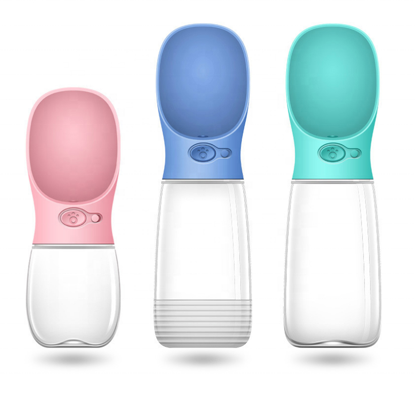 Portable Dog Bowl Pet Drinker Travel Dog Water Bottle Outdoor Drinking Pet Bottles Accompanying Cups