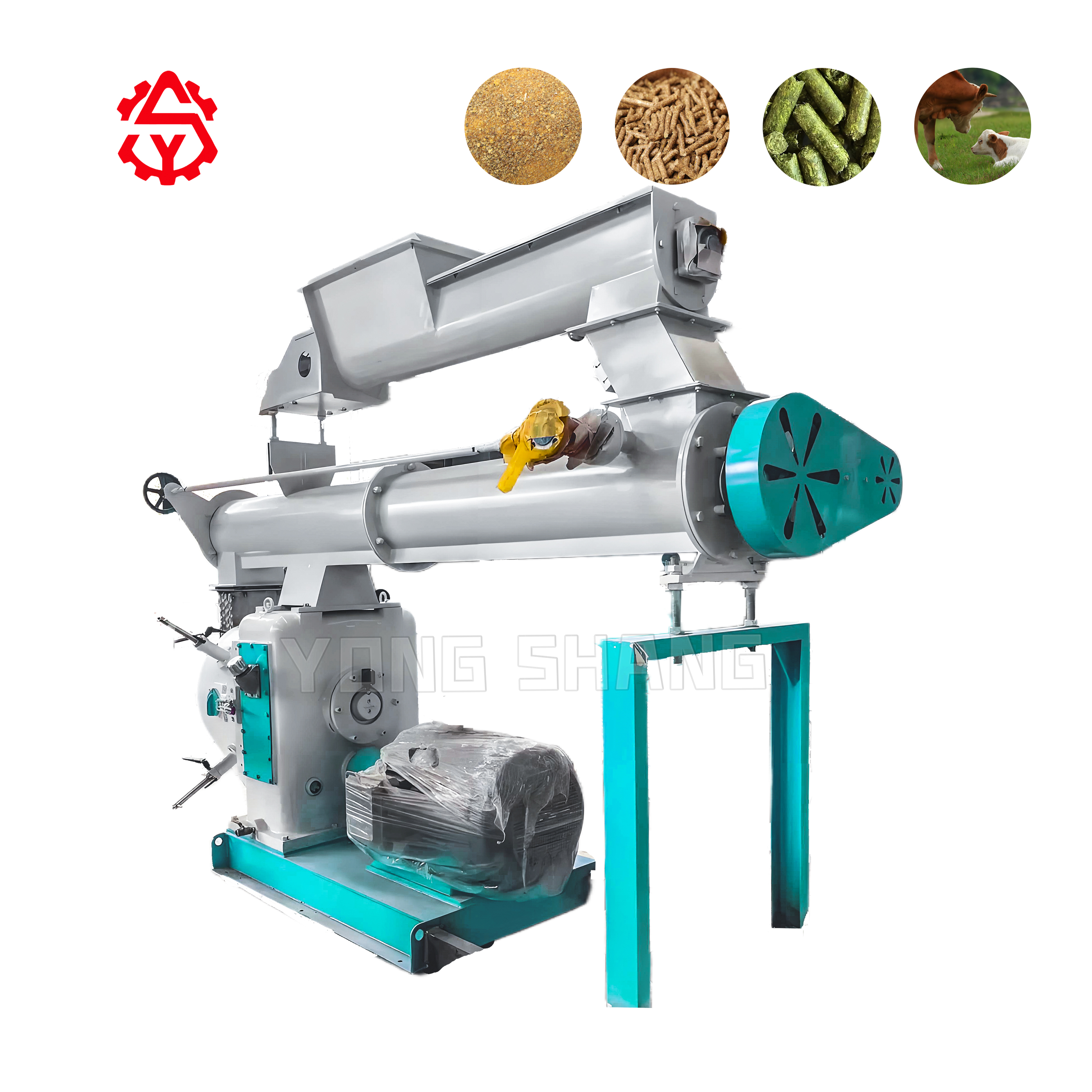 Factory Supply 3t/h Cattle and Sheep Feed Pellet Granulator Machine Animal Feed Pellet Milling Machine for Chicken Cow Goat Food