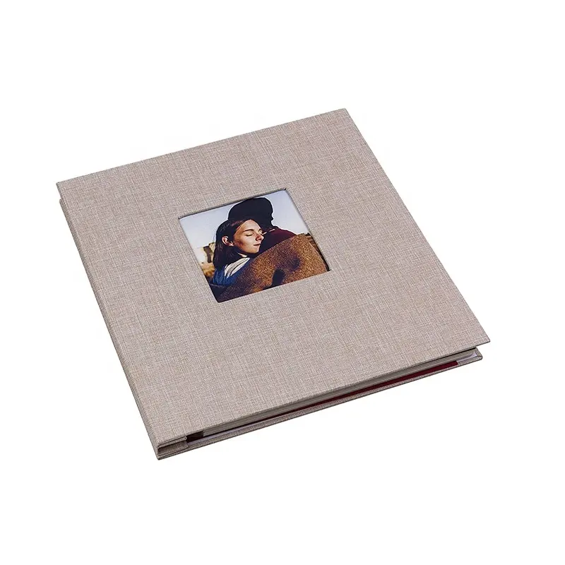 Magnetic Scrapbook 40 Double Sided Pages Linen Hardcover DIY Photo Album
