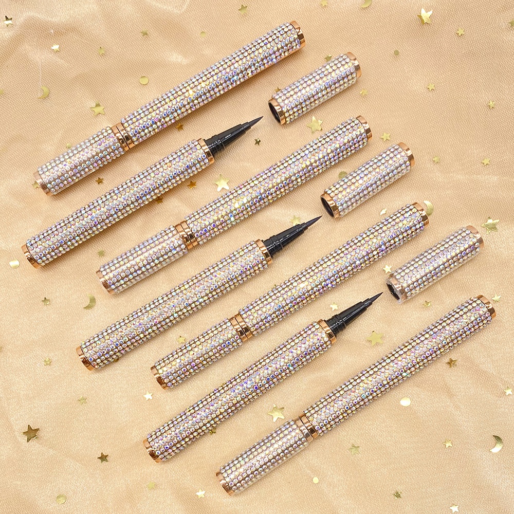 Wholesale Black Waterproof Eyeliner Glue Pen Private Label Water Activated Liquid Eyeliner Pencil