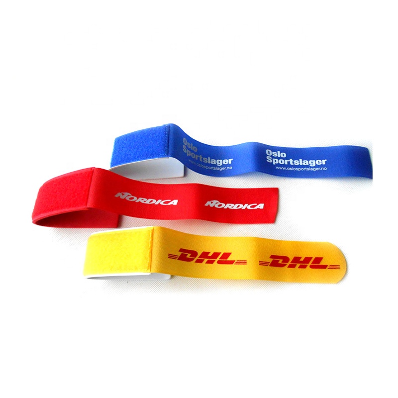 2021 HOT Sales Promotional hook loop tape ski straps ski band with logo