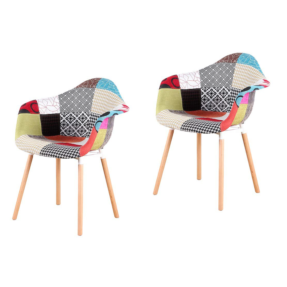 Top Quality Nordic Restaurant Hot Sale Tulip Plastic Dining Chair Wooden Legs Living Room Chairs Fabric Dining Chair
