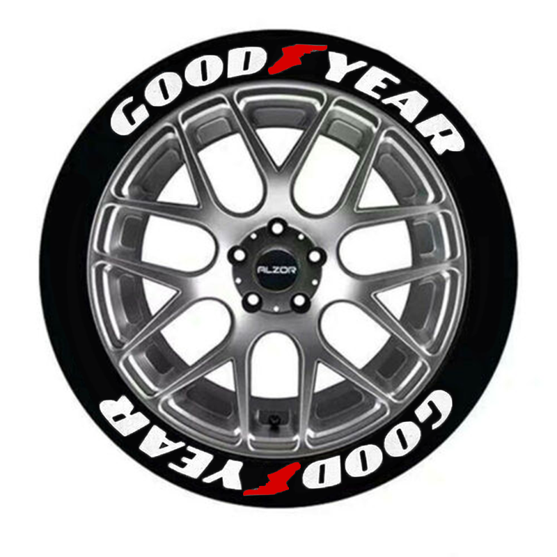 Для колес 15 ''-24'' пользовательский текст для колеса GOODYEAR наклейка для надписи шин для автомобиля