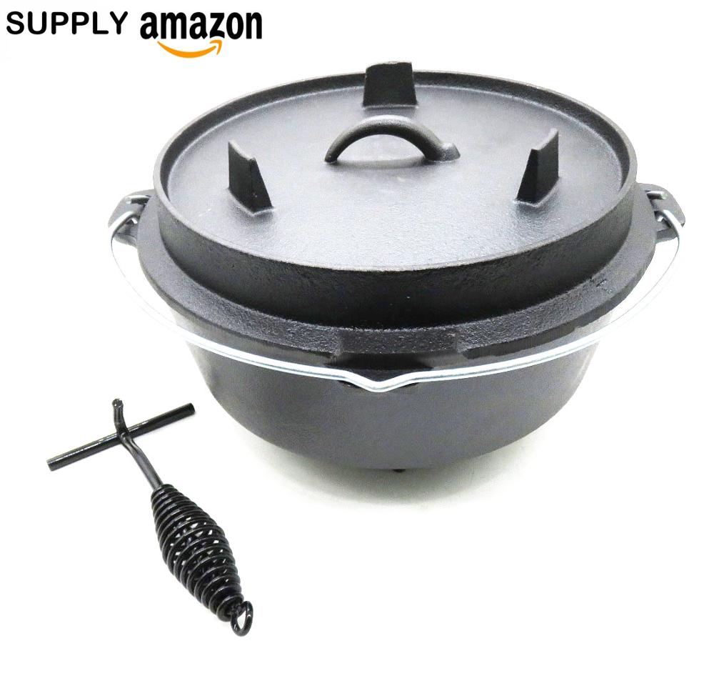 9QT Cast Iron Outdoor Camping Dutch Oven