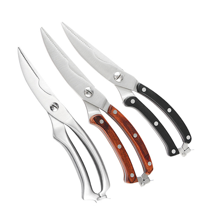 Wholesale 3CR13 stainless steel sharp blade treating chicken bones household multifunction kitchen cutter scissors