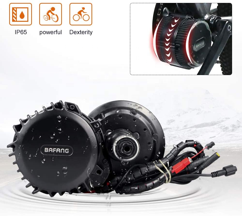 Готово к отправке, 48v 52v BBSHD BBS03 1000 Вт bafang Электрический велосипед mid мотор комплект для переделки электрического велосипеда