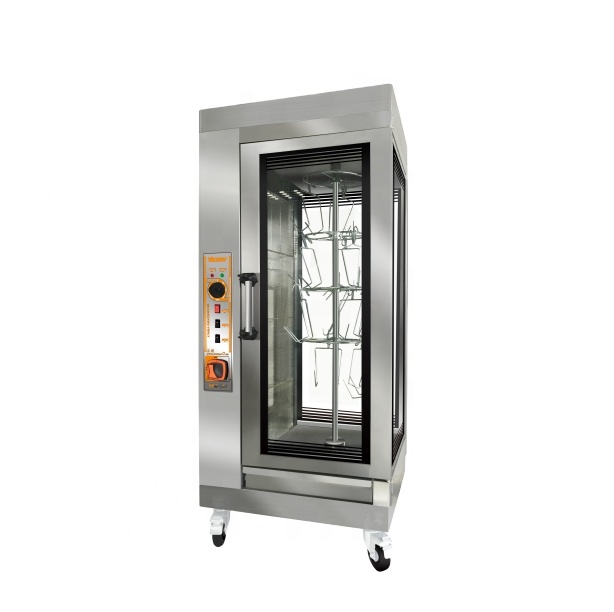 Hot sale vertical stainless steel Gas chicken Rotary rotisserie for sale VXK-726