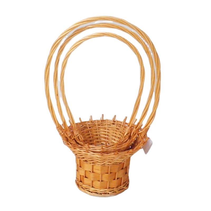 Honey Color Willow Gift Baskets for Plants