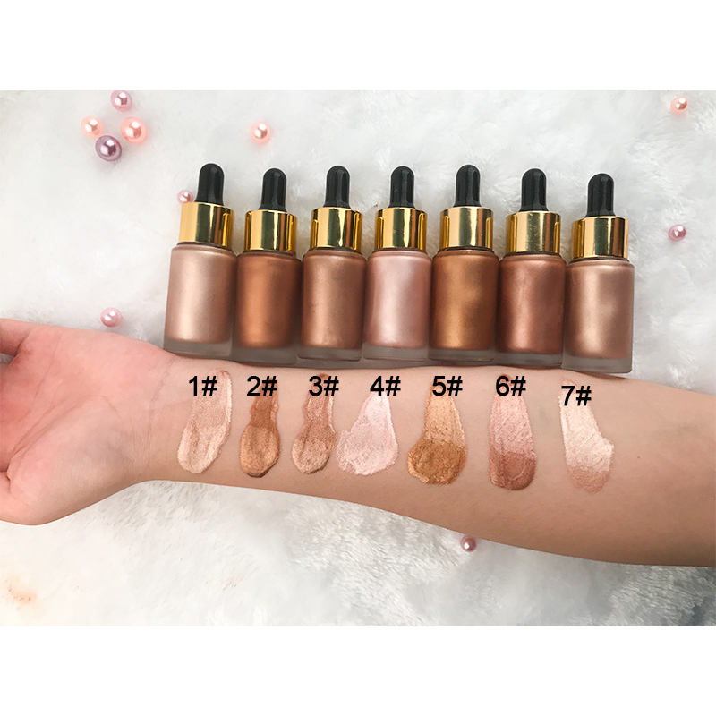 Без логотипа Жидкий Макияж Highlighter Bronzer блеск