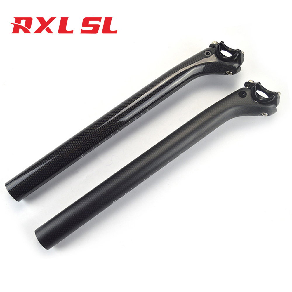 OEM RXL SL офсет 25 мм MTB 3K глянцевый 25,4/30,8/31,6 велосипедный Подседельный штырь карбоновый Подседельный штырь 27,2 черный