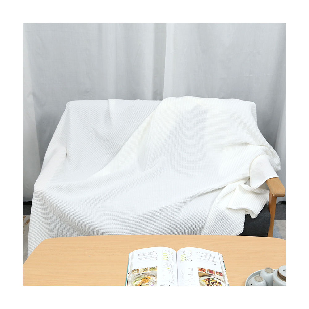 Decorative Sofa throw blanket best price Super luxurious white cotton Handmade throw blanket nordic