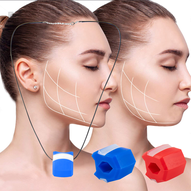 Пищевого силикагеля jawline Упражнение мяч для тренировки мышц Фитнес мяч для шеи тонизирование лица челюсти Тренировка мышц