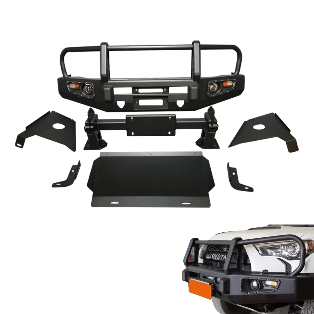 High Quality Off Road Aluminum Stainless Steel 4Runner Bumper Car Protector Brackets Rear Front Car Bumper for Toyota