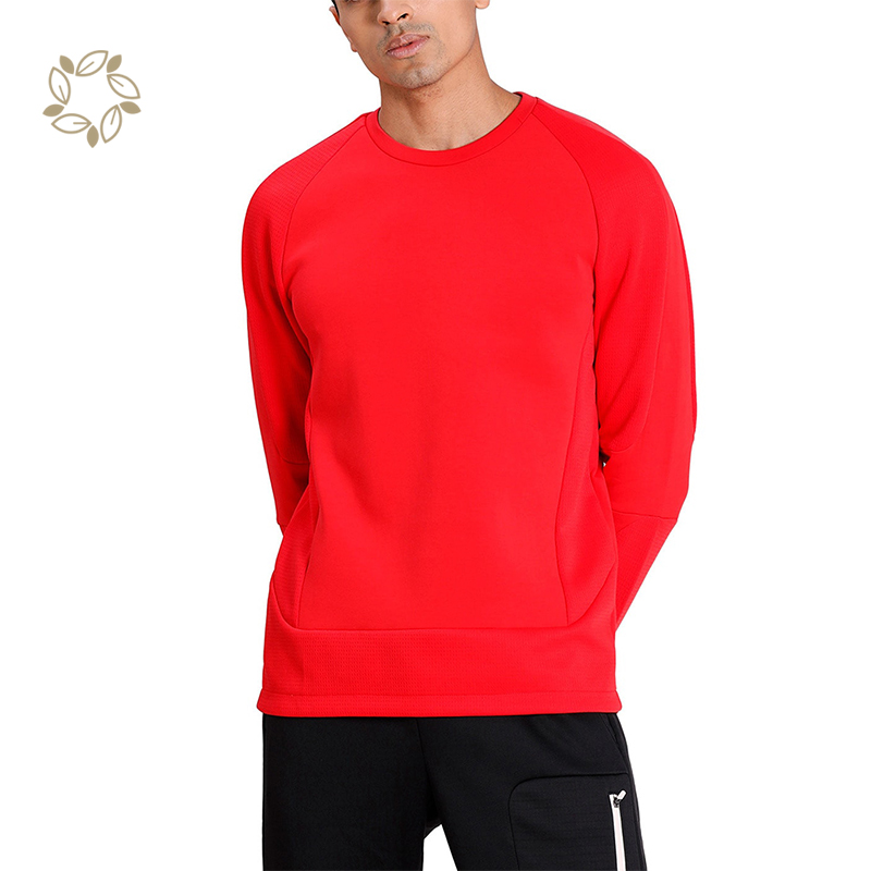 Organic Cotton men pullover eco friendly Sweatshirt Natural terry Sweatsuit Sustainable Men Crew streetwear sweatsuit
