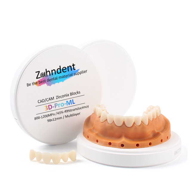 Professional Layered Zirconia Dental Zahndent Zirconia Dental Multilayer Block Zirconium