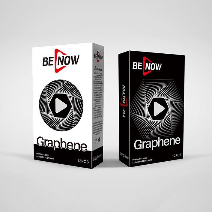 Free Sample OEM Custom New Tech Super Thin Graphene Crystal Condoms for Male
