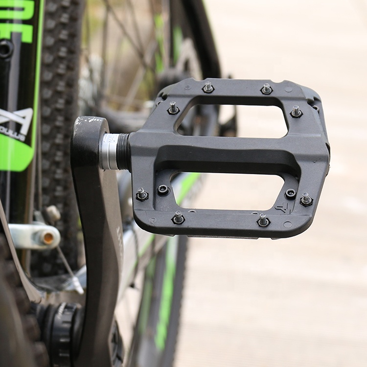Колеса до 3 подшипников горный велосипед MTB педали BMX велосипед плоская платформа педали нейлон волокно Велоспорт фиксированное снаряжение сверхлегкие педали