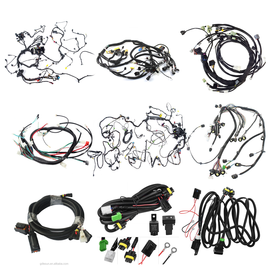 China Custom Cable Assembly Automotive Control Cable Assemblies Excavator Wire Harness