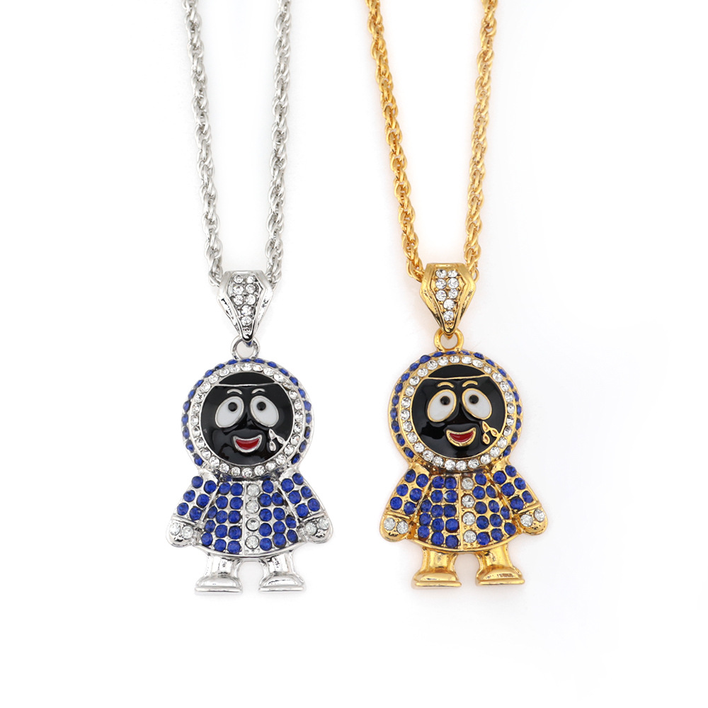 2021 Trendy Jewelry Exquisite Hip Hop penguin cute cartoon pendants necklace