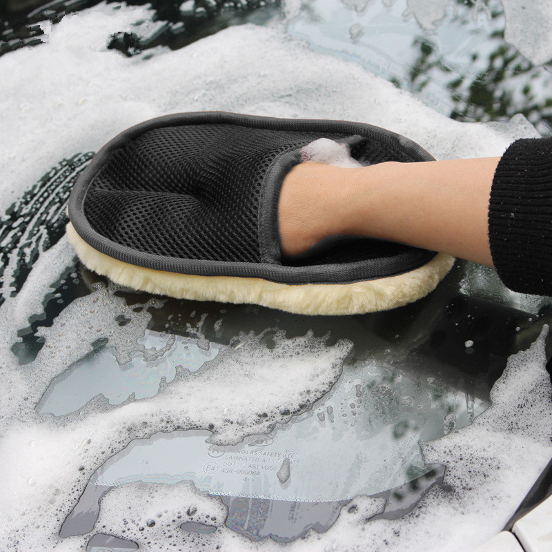 Motorcycle Car Washer Care Products Car Wash Tools Wool Soft Artificial Cleaning Brush Styling Car Washing Gloves