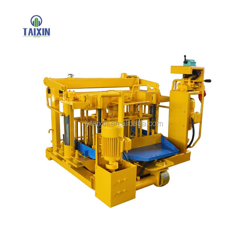 widely used manual Mobile Egg Laying Cement Block Brick Making Machinery qmy4-30 movable brick making machine