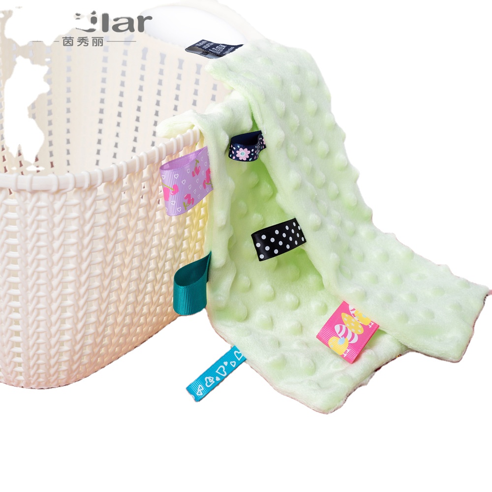 Wholesale Price Newborn Baby Soothing Towels Soild Color Baby Handkerchief