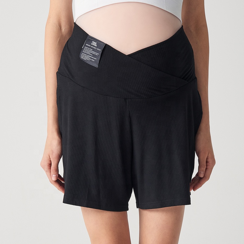 Big Size Cotton Belly Support Maternity Summer Shorts Women